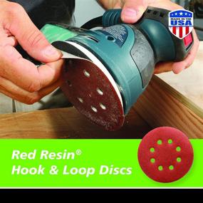 img 2 attached to Gator 4347 5-Inch Random Orbit Hook & Loop Red Resin Aluminum Oxide Sanding Discs, 40 Grit