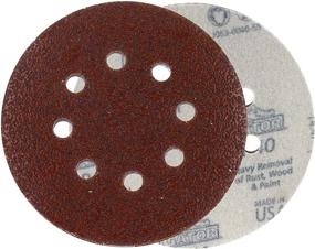 img 1 attached to Gator 4347 5-Inch Random Orbit Hook & Loop Red Resin Aluminum Oxide Sanding Discs, 40 Grit