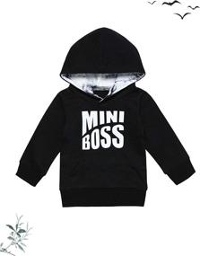 img 2 attached to Clothes Winter Outfit Hoodie Sweatshirt Boys' Clothing - Clothing Sets