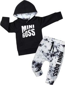 img 4 attached to Clothes Winter Outfit Hoodie Sweatshirt Boys' Clothing - Clothing Sets
