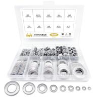 🔩 680-piece stainless steel flat washer set by cowoxbull - assorted sizes m2 m2.5 m3 m4 m5 m6 m8 m10 m12 логотип