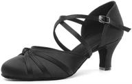 vcixxvce womens closed satin ballroom sports & fitness логотип