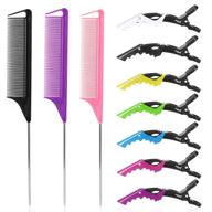 tail combs hair clips combs，parting logo