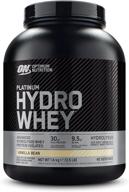 🏋️ оптимальное питание платинум hydrowhey протеиновый порошок, 100% гидролизованный сывороточный протеин изолят порошка, ванильный вкус, 3,5 фунта (упаковка может варьироваться) логотип