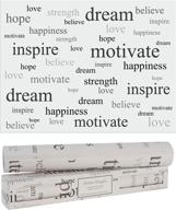 🌸 scentennials scented drawer and shelf liners: inspirational wording prints, 6 large non-adhesive sheets, ideal for closet shelves and dresser drawers (positive thoughts) logo