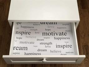 img 3 attached to 🌸 Scentennials Scented Drawer and Shelf Liners: Inspirational Wording Prints, 6 Large Non-Adhesive Sheets, Ideal for Closet Shelves and Dresser Drawers (Positive Thoughts)