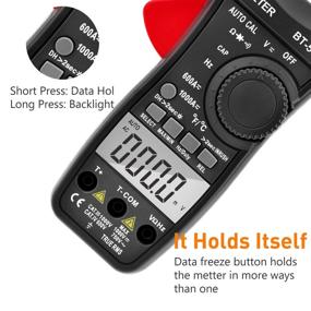 img 3 attached to Inrush Current Clamp Multimeter BT-570N TRMS | BTMETER 5999 🔌 Display Clamp-on Amp Meter for AC/DC Voltage Amperage Ohm Temperature Test