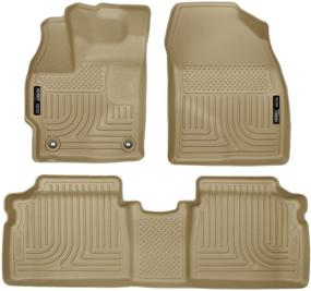 img 4 attached to 🚗 Husky Liners 2015 Toyota Prius Weatherbeater Floor Mats - Front & 2nd Seat