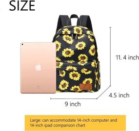 img 2 attached to Yellow Sunflower Lightweight 🌻 Backpack: A Beautiful & Functional Choice