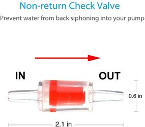 img 1 attached to 🐠 Pawfly Fish Tank Air Pump Accessories Set: 2 Air Stones, 2 Check Valves, 4 Connectors, and 6 Suction Cups