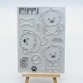 img 2 attached to Create Delightful Memories with Joyful Home's Cute Puddy Clear Stamp for Card Making and Scrapbooking