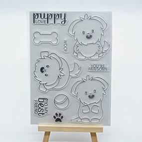 img 1 attached to Create Delightful Memories with Joyful Home's Cute Puddy Clear Stamp for Card Making and Scrapbooking