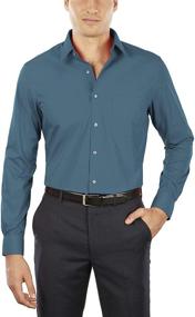 img 3 attached to 👔 Men's Shirts with Fitted Collar by Van Heusen, made with Poplin fabric