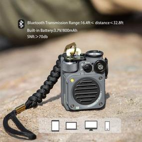 img 2 attached to 🔊 Представляем Muzen Wild Mini: Прочная наружная колонка с громче звуком, кристально чистым звуком и беспроводным соединением Bluetooth - идеальный спутник для путешествий и активного отдыха