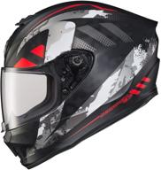 🦂 scorpion r420 distiller helmet (small) - black/red logo