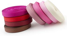 img 3 attached to 🎀 Summer-Ray 120 Yards Grosgrain Ribbon 1/4" Value Pack - 24 Mixed Colors, 5 Yards Each (6mm)