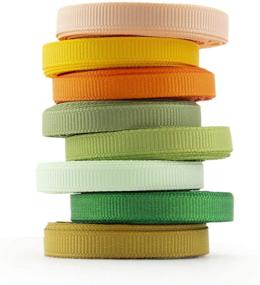 img 2 attached to 🎀 Summer-Ray 120 Yards Grosgrain Ribbon 1/4" Value Pack - 24 Mixed Colors, 5 Yards Each (6mm)