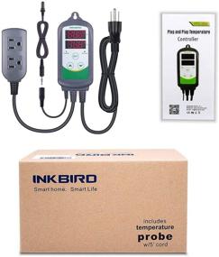 img 1 attached to 🌡️ Inkbird ITC308S Aquarium Temperature Controller with Submersible Probe, Thermostat for Heater and Cooling Fans - Heating Cooling Outlets