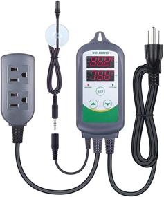 img 4 attached to 🌡️ Inkbird ITC308S Aquarium Temperature Controller with Submersible Probe, Thermostat for Heater and Cooling Fans - Heating Cooling Outlets