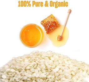 img 3 attached to 🕯️ 2LB Beeswax Pellets - Pure White Bees Wax Pastille, Triple Filtered, Easy Melt Beeswax Pastilles for Candle Making, Homemade Handmade DIY Projects, Lip Balms, Lotions