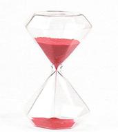 ⏳ gracesdawn diamond glass, 15-minute hourglass with red sand logo