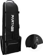 🏌️ share golf travel bag with wheels, golf travel case for airlines - black logo