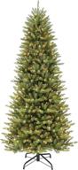 🎄 puleo international 10ft pre-lit slim fraser fir artificial christmas tree | 900 ul listed clear lights | green logo