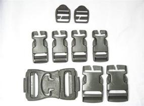 img 4 attached to 🎒 16 PC Buckle Set: Genuine US Army Molle ACU Grey Foliage Green Quick Release Replacement Repair Buckles for Webbing Strap Backpacks and Rucksacks – US Government GI USGI