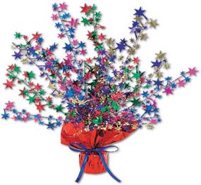 img 1 attached to 🎉 Sparkling Beistle 15-Inch Star Gleam 'N Burst Centerpiece: Perfect Party Decor!