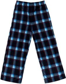 img 1 attached to 👖 Cozy and Stylish Boys' Plaid Fleece Sleep Pants: Ultimate Comfort for a Good Night's Sleep