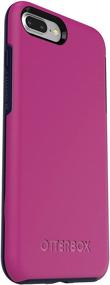 img 3 attached to OtterBox SYMMETRY SERIES Case for iPhone 8 PLUS &amp; iPhone 7 PLUS (ONLY) - MIX BERRY JAM (BATON ROUGE/MARITIME BLUE) - Retail Packaging