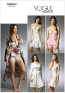 👘 vogue patterns v8888ee0 misses' robe/slip/camisole and panties sewing template, size ee (14-20) logo