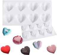 💎 diamond love pillow heart shape silicone mold: create romantic treats and crafts in style! logo