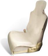 🚗 waterproof neoprene car seat cover, universal fit - beige/tan - ryzen logo