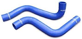 img 1 attached to Mishimoto MMHOSE-RX8-03BL Silicone Radiator Hose Kit Compatible With Mazda RX-8 2004-2011 Blue