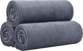 img 4 attached to BloomSesame Microfiber Towels Fitness Workout