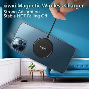 img 1 attached to ⚡️ xiwxi Magnetic Wireless Charger: 15W Fast Charging Pad for iPhone 12 Series (Black)