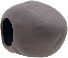 img 1 attached to 🐠 Saim Clay Hiding Cave Aquarium Decorations: Ideal Breeding Cave for Baby Betta Fish, Amano Shrimp, Cichlid, Bonsai - Promotes Play, Rest, and Relaxation in Fish Tank