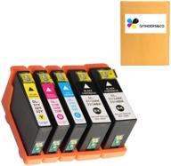 🖨️ dell series 31 32 33 34 ink cartridges replacement for v525w v725w printer (2bk, 1c, 1m, 1y) - compatible solution logo