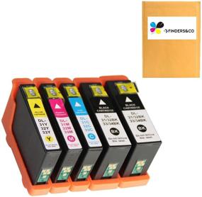 img 4 attached to 🖨️ Dell Series 31 32 33 34 Ink Cartridges Replacement for V525w V725w Printer (2BK, 1C, 1M, 1Y) - Compatible Solution