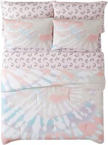 img 2 attached to 🎨 Colorful and Vibrant Material Girl Tie Dye Party Full 7 Piece Bed in a Bag Set (BIB3820FU-3200): Transform Your Bedroom with Style