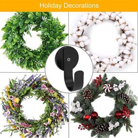 img 3 attached to 🧲 KUCEY Magnetic Wreath Hanger for Front Doors - Convenient 2 Pack Wreath Holder for Steel Door Metal Wreath Hook - Ideal for Festive Wreath Decorations!