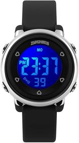img 4 attached to ⌚ Function Waterproof Stopwatch Digital Wristwatch: Top Boys' Watches
