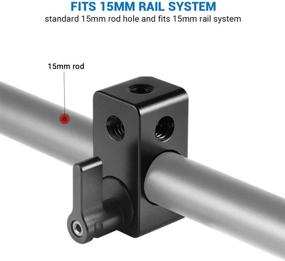 img 3 attached to Адаптер зажима SMALLRIG 15 мм стержня: универсальный коннектор с резьбой 1/4 дюйма для DSLR Rig - товар 843