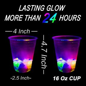 img 3 attached to 🎉 Glowing Party Beverage Pong Game: Indoor/Outdoor Fun Pack with Flashing Colors - Perfect for House Parties, Birthdays, Concerts, Weddings, BBQs, Beach Holidays