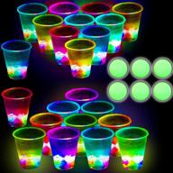 🎉 glowing party beverage pong game: indoor/outdoor fun pack with flashing colors - perfect for house parties, birthdays, concerts, weddings, bbqs, beach holidays логотип