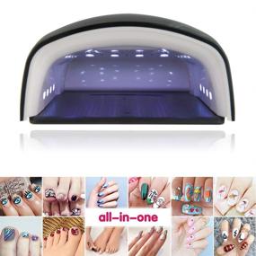 img 2 attached to 💅 TAKOYI Rechargeable Cordless Gel Light 48W Wireless LED Nail Lamp for Gel Nails with LCD Screen, 5 Timer Setting, Black - Nail Dryer for Salon-Quality Curing