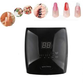 img 1 attached to 💅 TAKOYI Rechargeable Cordless Gel Light 48W Wireless LED Nail Lamp for Gel Nails with LCD Screen, 5 Timer Setting, Black - Nail Dryer for Salon-Quality Curing