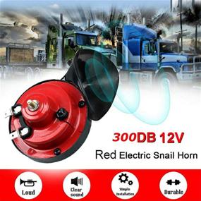 img 3 attached to 🚂 Ultimate 300DB Train Horn Kit: Loudest Electric Snail Double Horn for Trucks, Cars, Motorcycle, Bikes & Boats - Waterproof, Raging Sound, 12V - A Pair Included