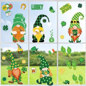 img 4 attached to Patricks Window Shamrock Stickers Decorations